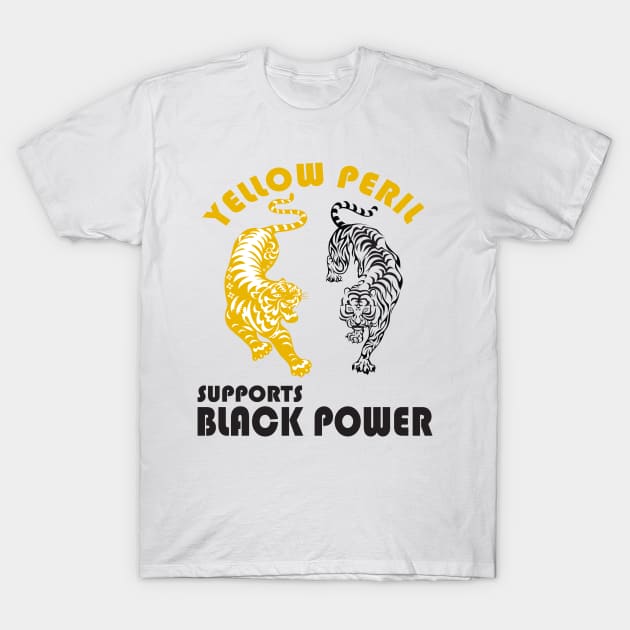 YEIIOW PERIL SUPPORTS BLACK POWER T-Shirt by RedLineStore